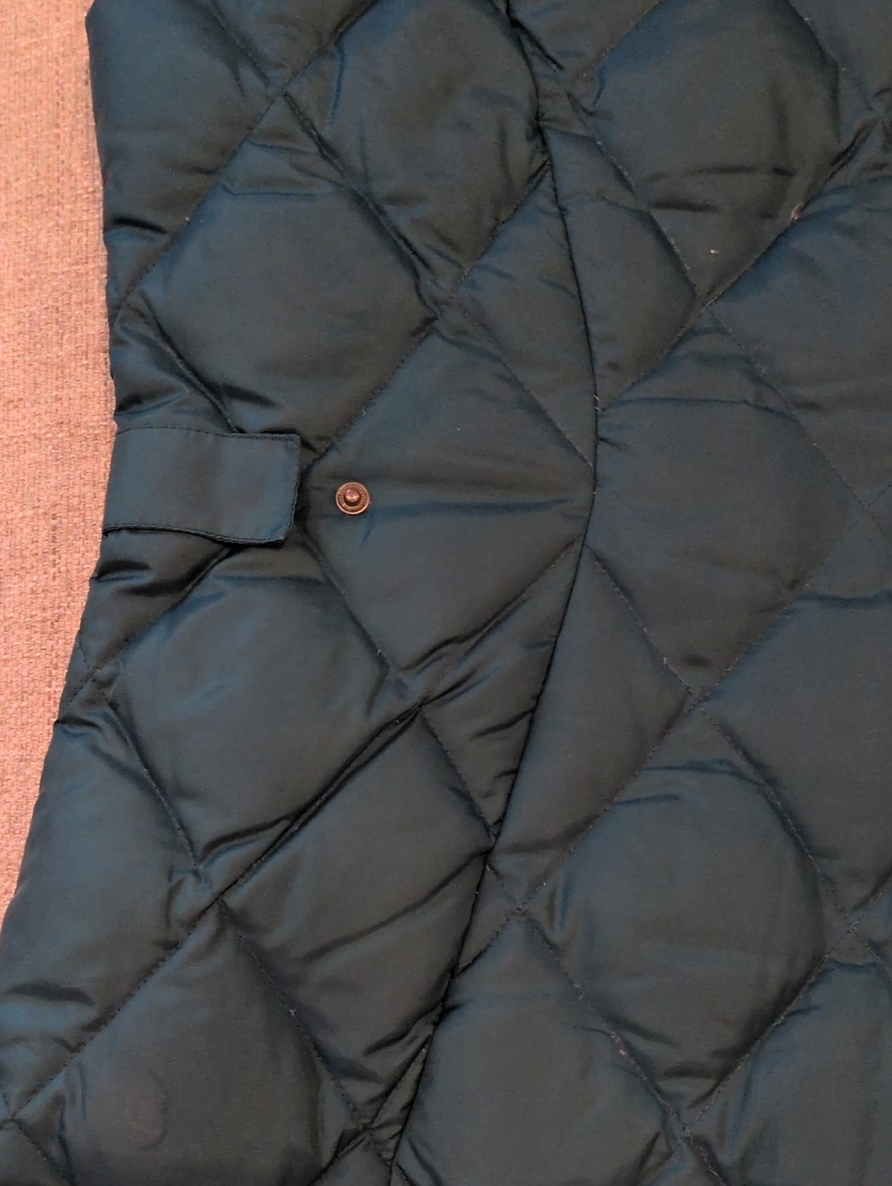 Eddie Bauer Teal Quilted Puffer Vest Premium Goose Down Medium - Picture 10 of 11